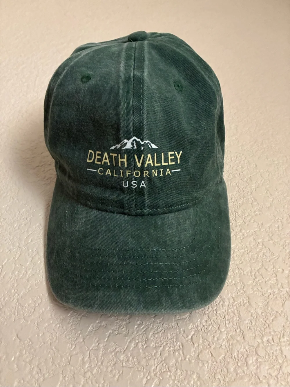 Death Valley California USA Green Baseball Cap